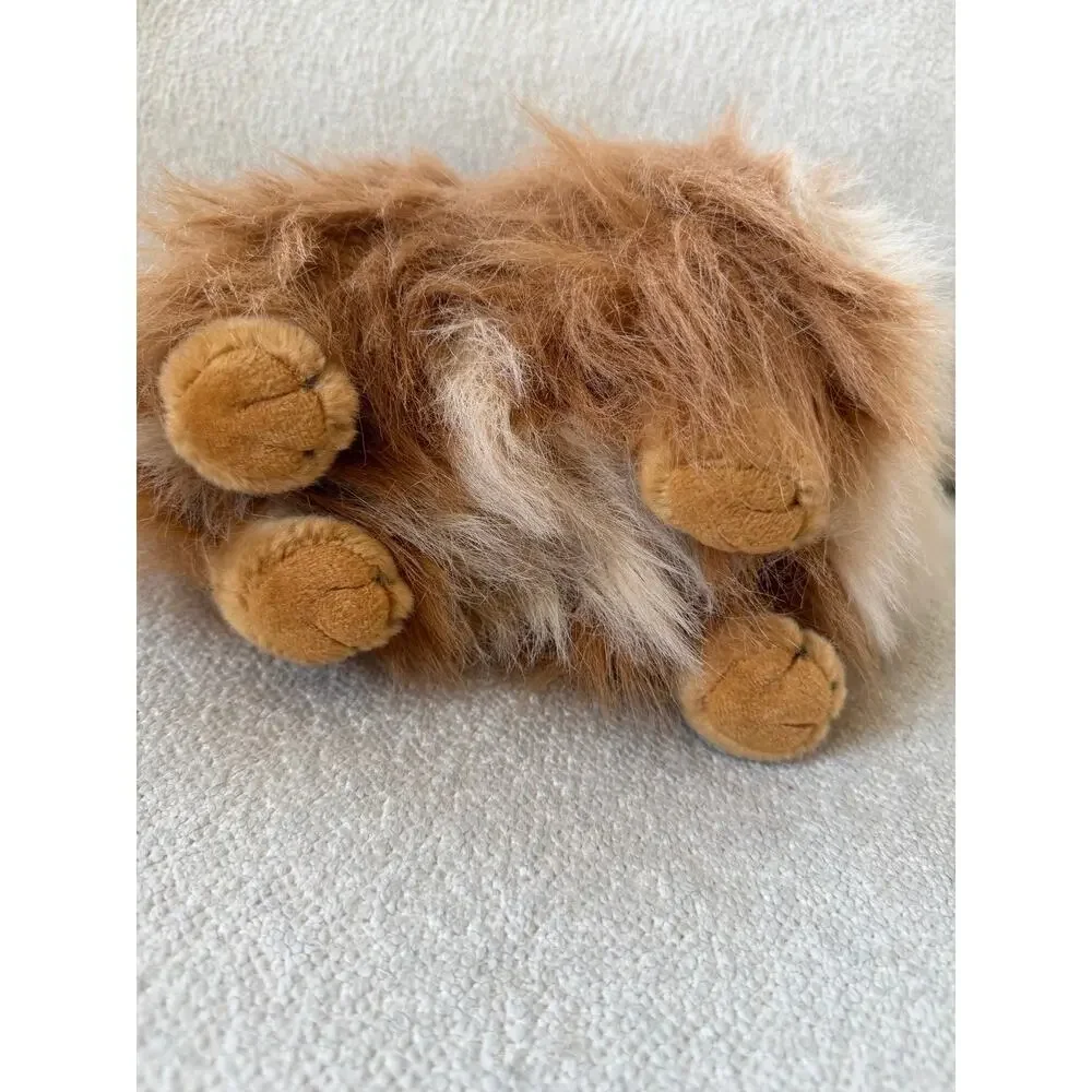 Aurora Miyoni Pomeranian Realistic Brown Plush Stuffed Animal Dog 9 Inches